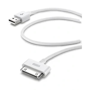 Cellularline Dock Cable cabluri pentru telefoanele mobile Alb 1 m USB A Apple 30-pin