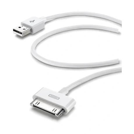 Cellularline Dock Cable cabluri pentru telefoanele mobile Alb 1 m USB A Apple 30-pin