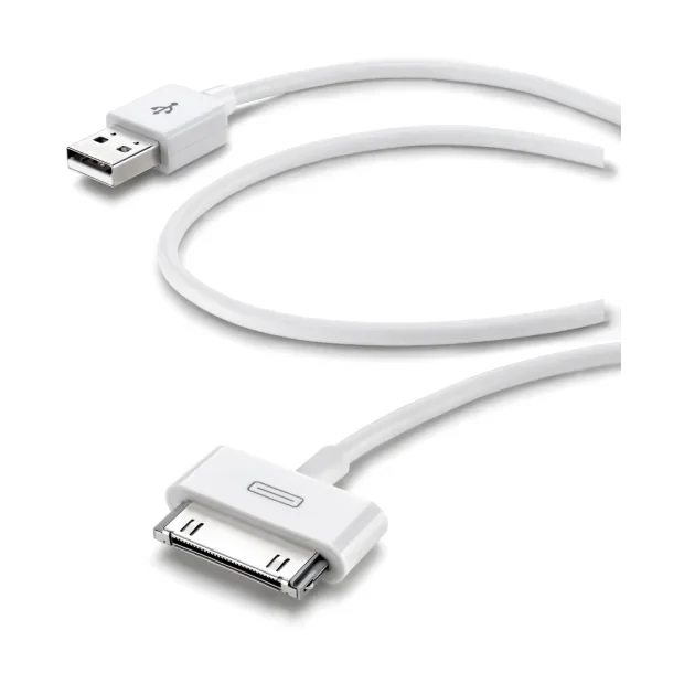 Cellularline Dock Cable cabluri pentru telefoanele mobile Alb 1 m USB A Apple 30-pin