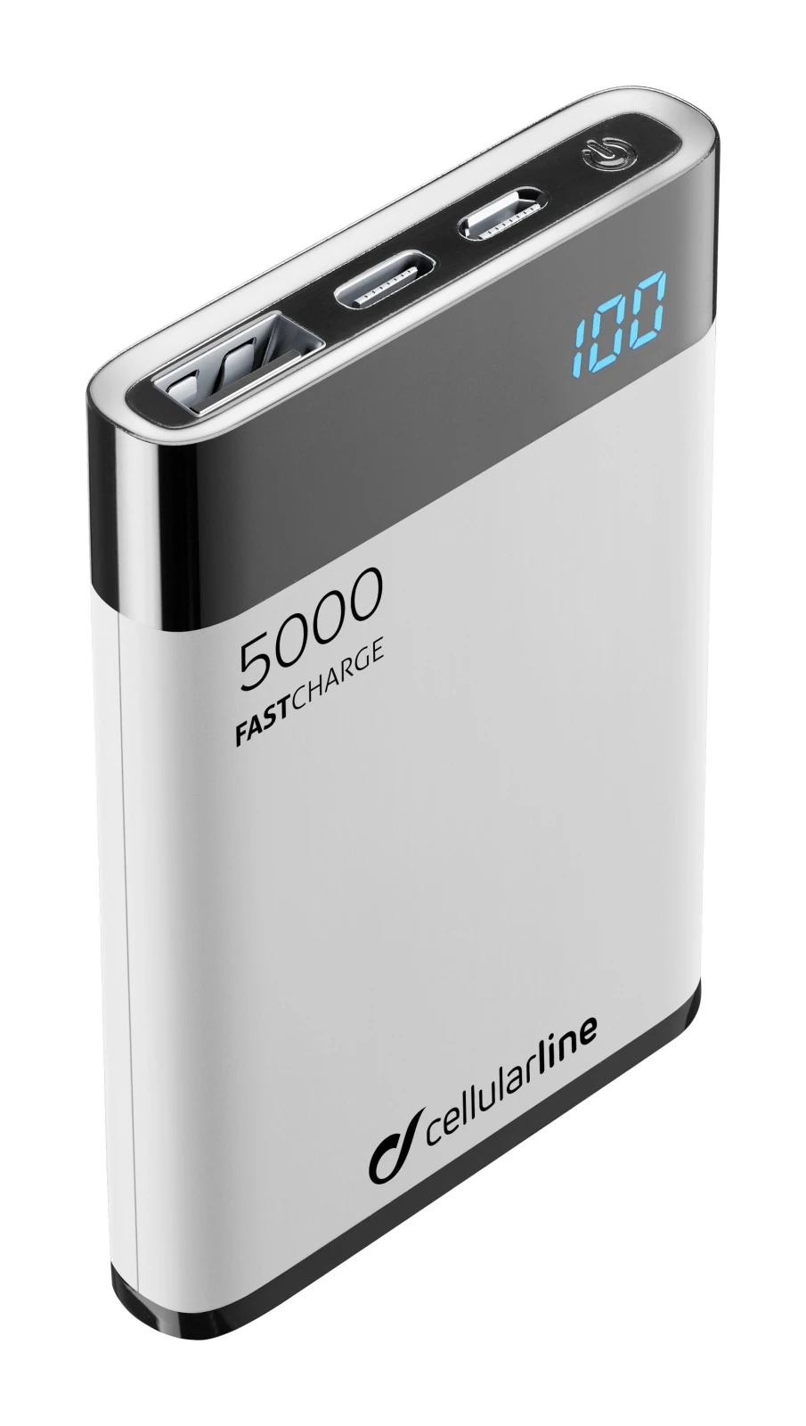 Cellularline FREEPMANTA5HD Polimer Litiu (LiPo) 5000 mAh Gri, Alb thumb