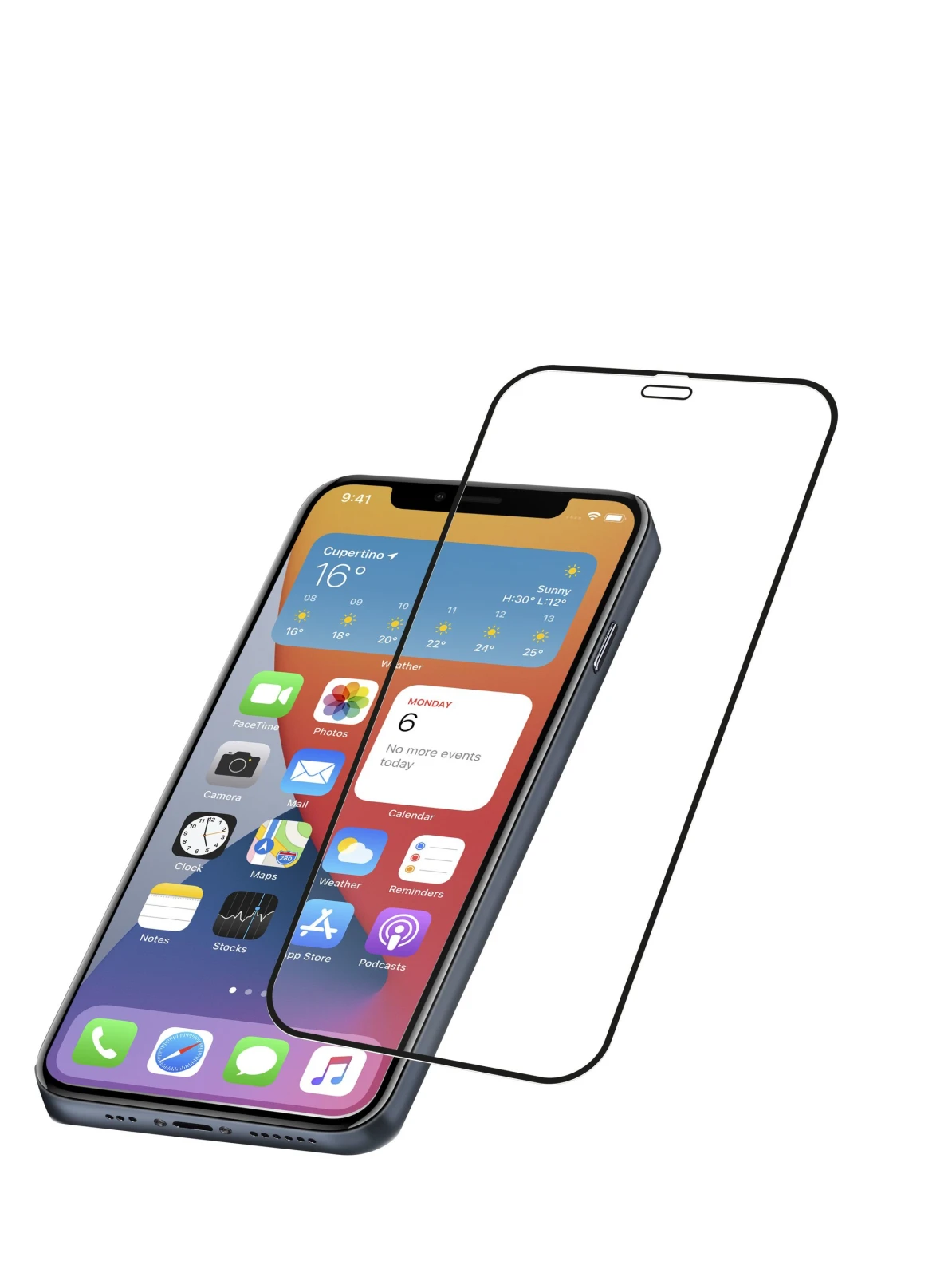 Cellularline Impact Glass Capsule Protectie ecran transparenta Apple 1 buc. thumb