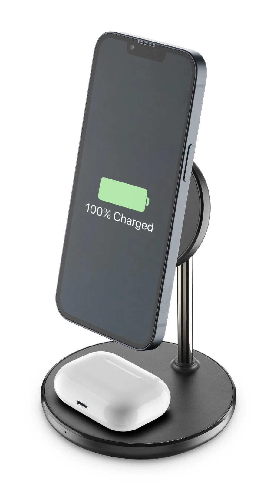Cellularline Mag Duo Casti, Smartphone Negru, Argint USB Incarcare fara fir De interior thumb