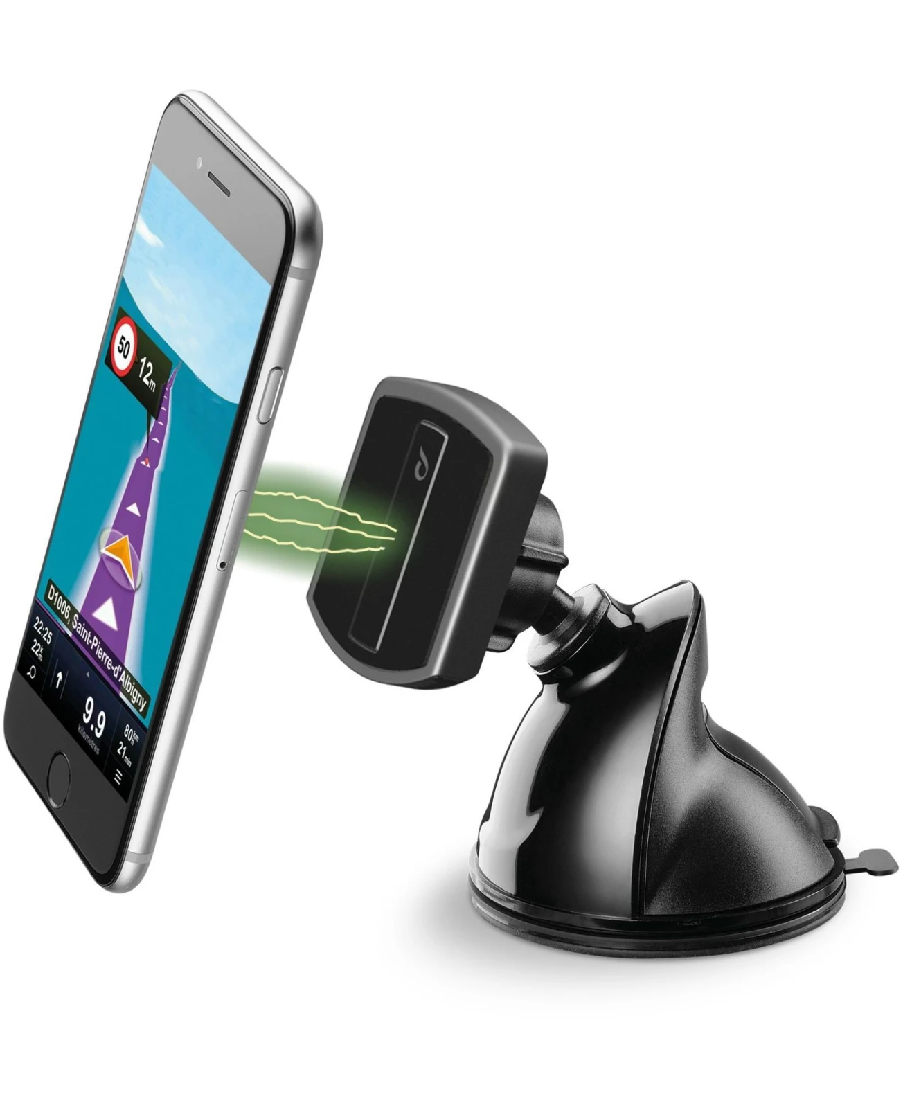 Cellularline MAG4PILOTFORCE suporturi Suport pasiv Telefon/Smartphone mobil, Dispozitiv navigare, Tableta/UMPC Negru thumb