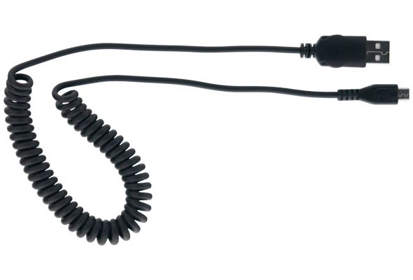 Cellularline MICRO USB DATA CABLE - COILED cabluri USB Micro-USB B USB A Negru thumb