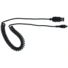 Cellularline MICRO USB DATA CABLE - COILED cabluri USB Micro-USB B USB A Negru