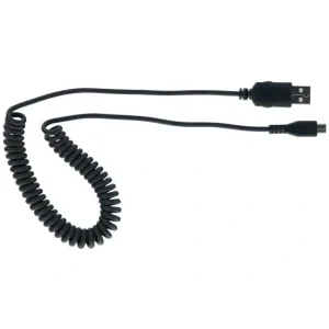 Cellularline MICRO USB DATA CABLE - COILED cabluri USB Micro-USB B USB A Negru