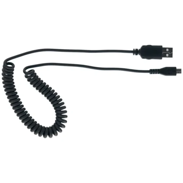 Cellularline MICRO USB DATA CABLE - COILED cabluri USB Micro-USB B USB A Negru