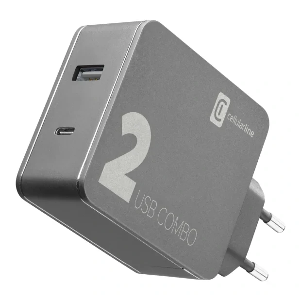 Cellularline Multipower 2 Combo Laptop, Smartphone Negru AC De interior