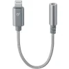 Cellularline MUSICENABLERMFID cabluri pentru telefoanele mobile Argint 0,01 m Conector Lightning 3.5mm