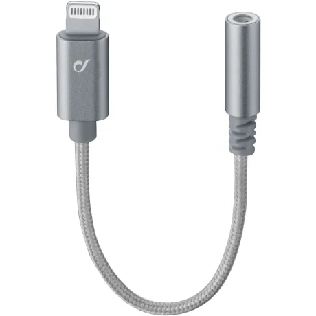 Cellularline MUSICENABLERMFID cabluri pentru telefoanele mobile Argint 0,01 m Conector Lightning 3.5mm