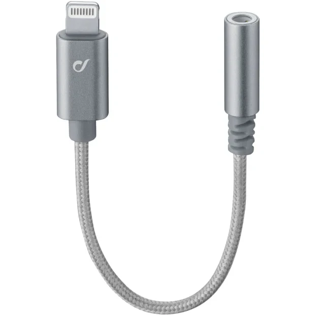 Cellularline MUSICENABLERMFID cabluri pentru telefoanele mobile Argint 0,01 m Conector Lightning 3.5mm