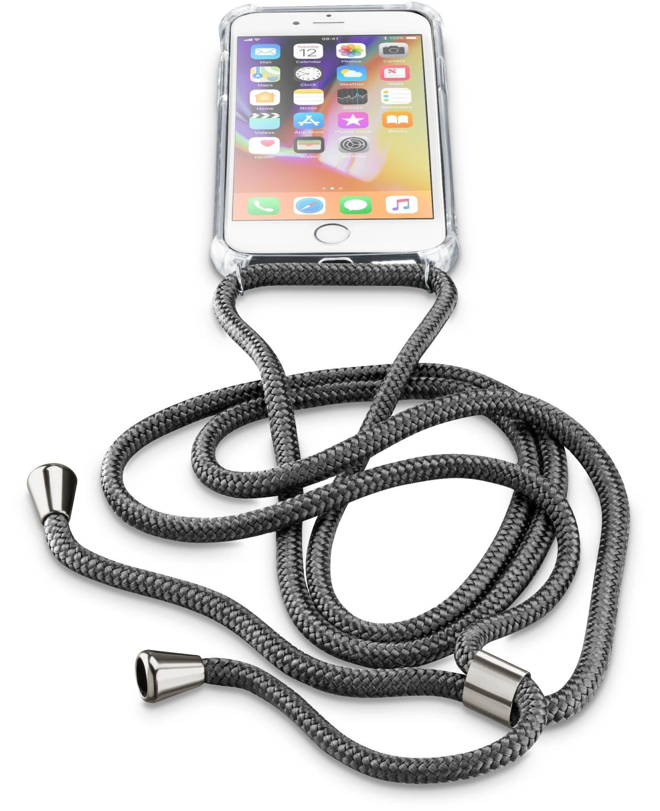 Cellularline NECKCASEIPH747 carcasa pentru telefon mobil 11,9 cm (4.7") Carcasa tip saculet Negru, Transparente thumb