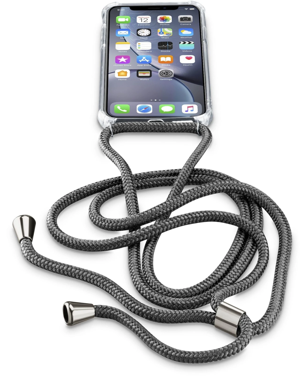 Cellularline NECKCASEIPH961 carcasa pentru telefon mobil 15,5 cm (6.1") Carcasa tip saculet Negru, Transparente thumb