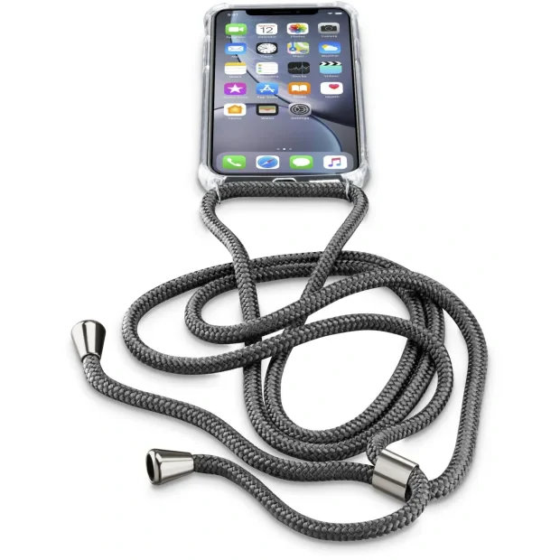 Cellularline NECKCASEIPH961 carcasa pentru telefon mobil 15,5 cm (6.1&quot;) Carcasa tip saculet Negru, Transparente