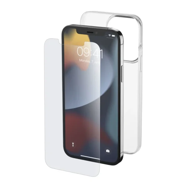 Cellularline Protection kit carcasa pentru telefon mobil 15,5 cm (6.1&quot;) Coperta Transparente