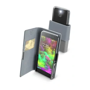 Cellularline Slide &amp; Click carcasa pentru telefon mobil Carcasa tip flip Negru