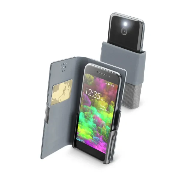 Cellularline Slide &amp; Click carcasa pentru telefon mobil Carcasa tip flip Negru