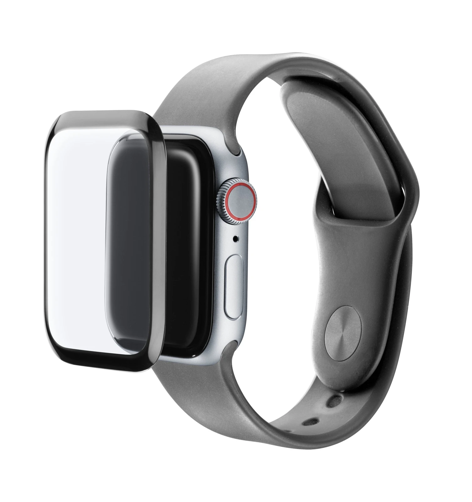 Cellularline SPAPPLEWATCH544 accesoriu dispozitiv smart Protectie ecran Negru, Transparente thumb