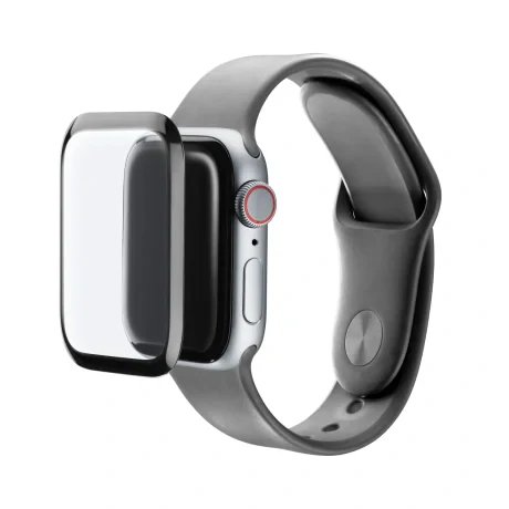 Cellularline SPAPPLEWATCH544 accesoriu dispozitiv smart Protectie ecran Negru, Transparente