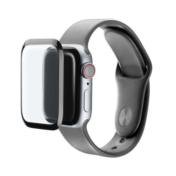 Cellularline SPAPPLEWATCH544 accesoriu dispozitiv smart Protectie ecran Negru, Transparente