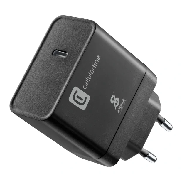 Cellularline Super Fast Charger PD 45W Universala Negru AC Incarcare rapida De interior