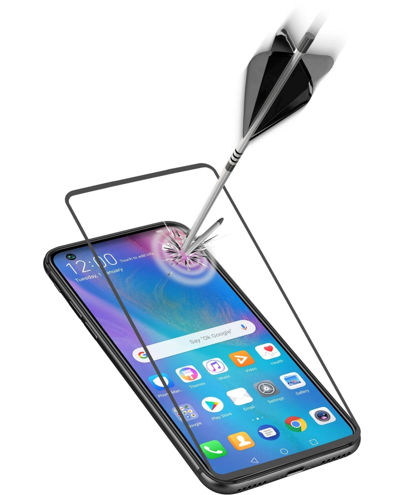 Cellularline TEMPGCAPP30LK folie ecran telefon mobil/protectie spate Protectie ecran transparenta Huawei 1 buc. thumb