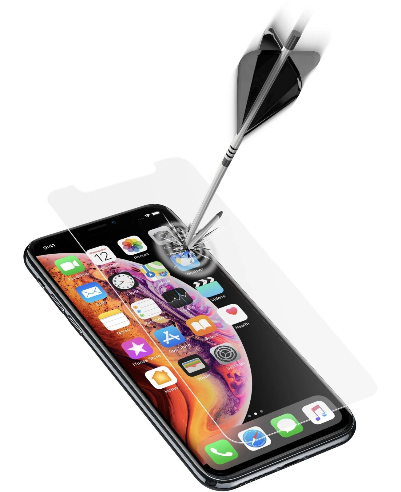 Cellularline TEMPGLASSIPHX65 folie ecran telefon mobil/protectie spate Protectie ecran transparenta Apple 1 buc. thumb