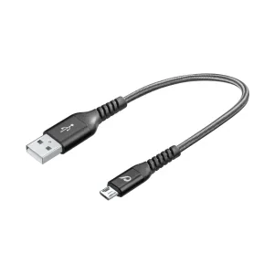 Cellularline TETRACABMUSB15CMK cabluri USB 0,15 m USB A Micro-USB B Negru