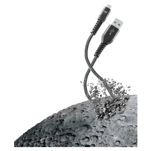 Cellularline TETRACABMUSB2MK cabluri USB 2 m Micro-USB A USB A Negru, Gri