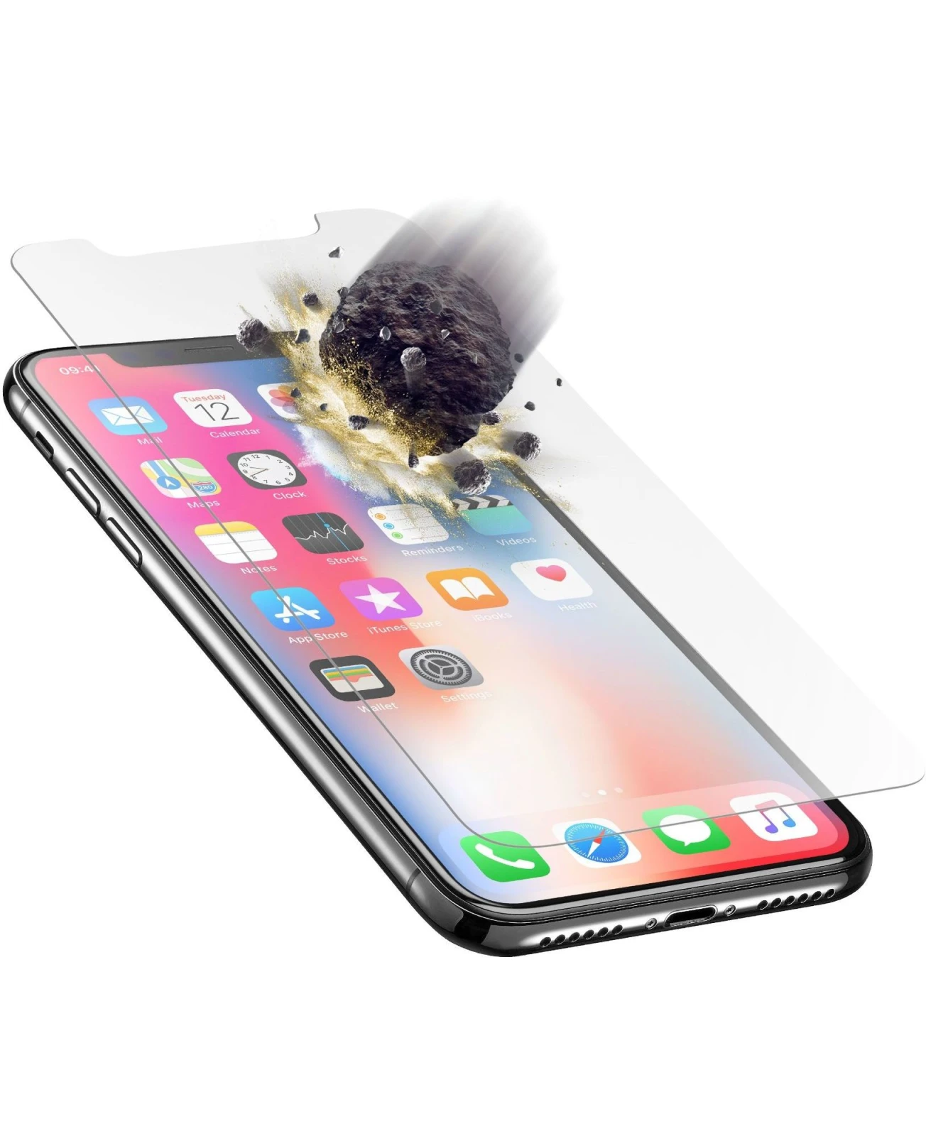 Cellularline TETRAGLASSIPH8 folie ecran telefon mobil/protectie spate Protectie ecran transparenta Apple 1 buc. thumb