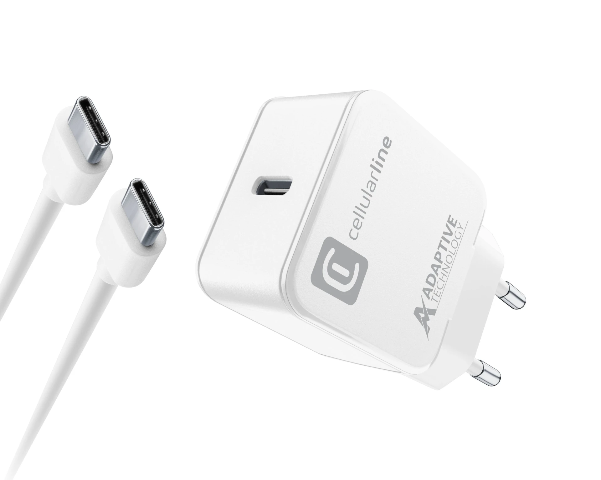 Cellularline USB-C Charger Kit 15W Universala Alb AC De interior thumb