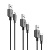 Cellularline USBDATA3XMICRO cabluri USB 2 m USB A Micro-USB B Negru