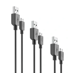 Cellularline USBDATA3XMICRO cabluri USB 2 m USB A Micro-USB B Negru