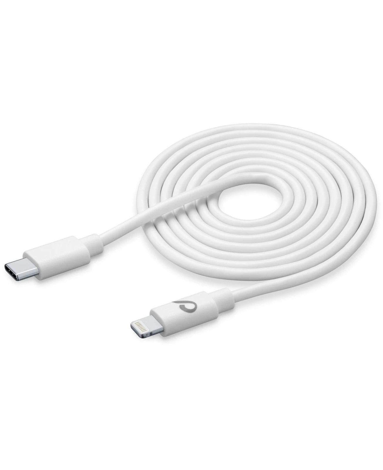 Cellularline USBDATAC2LMFI2MW cablu Lightning 2 m Alb thumb