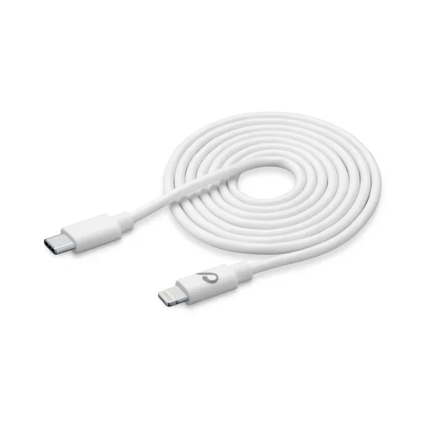 Cellularline USBDATAC2LMFI2MW cablu Lightning 2 m Alb