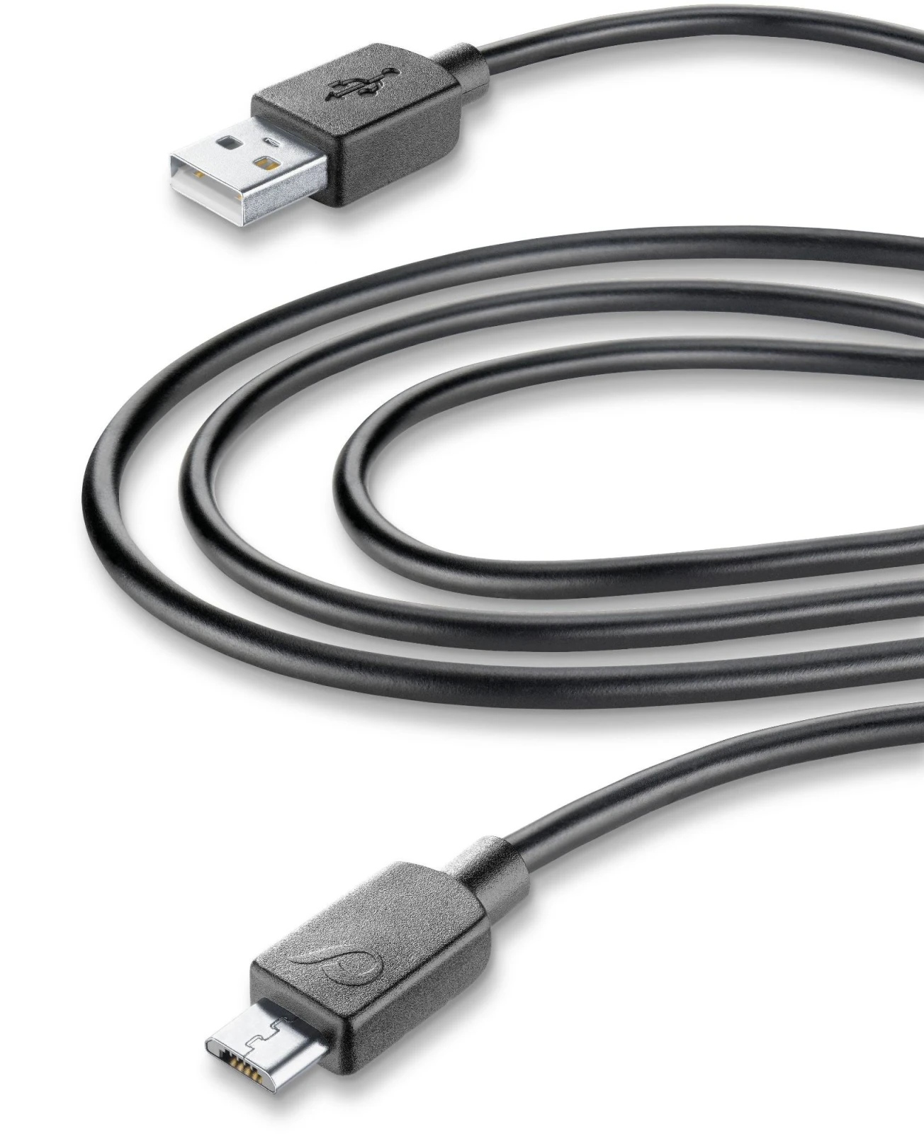 Cellularline USBDATACMICROUSB3M cabluri USB 3 m USB 2.0 USB A Micro-USB B Negru thumb