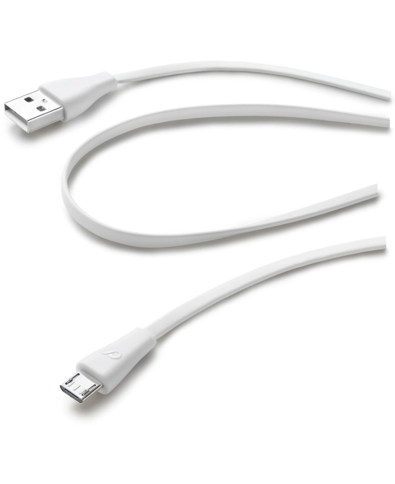 Cellularline USBDATACMICROUSBW cabluri USB 1 m USB 2.0 USB A Micro-USB B Alb thumb