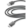 Cellularline USBDATACMUSB3TABK cabluri USB 3 m USB 2.0 USB A Micro-USB A Negru
