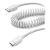 Cellularline USBDATACOIUSBCW cabluri USB 1,2 m USB 2.0 USB A USB C Alb