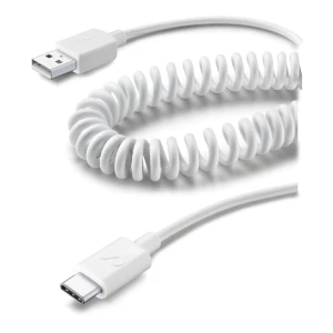Cellularline USBDATACOIUSBCW cabluri USB 1,2 m USB 2.0 USB A USB C Alb