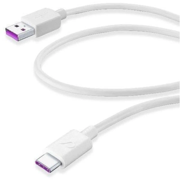 Cellularline USBDATACSCUSBCW cabluri USB 1,2 m USB 2.0 USB A USB C Alb thumb
