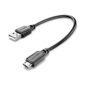 Cellularline USBDATACTRMICROUSB cabluri USB 0,15 m USB 2.0 USB A Micro-USB B Negru