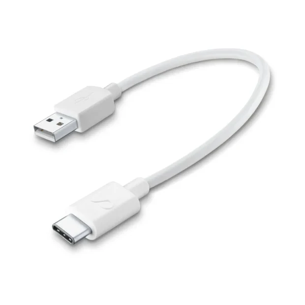 Cellularline USBDATACTRUSBCW cabluri USB 0,15 m USB 2.0 USB A USB C Alb