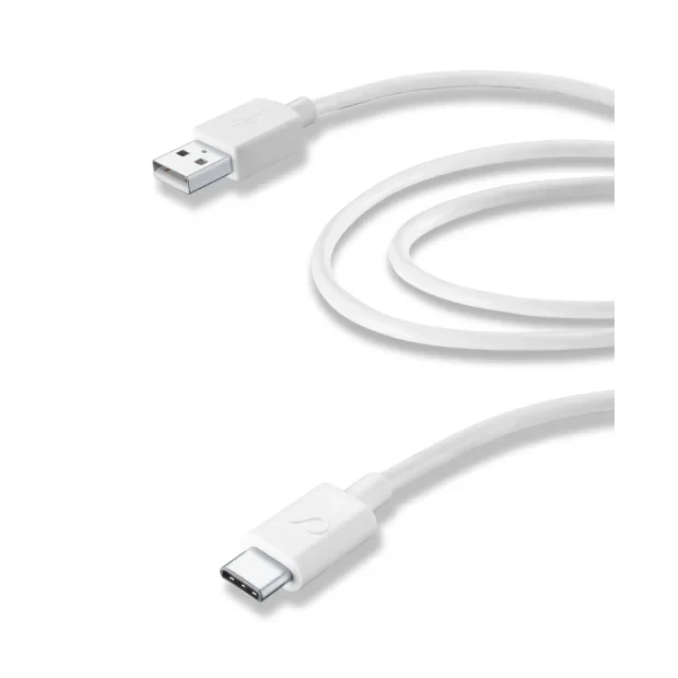 Cellularline USBDATACUSBC2TW cabluri USB 2 m USB 3.2 Gen 1 (3.1 Gen 1) USB A USB C Alb
