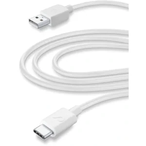 Cellularline USBDATACUSBC3MW cabluri USB 3 m USB 2.0 USB A USB C Alb