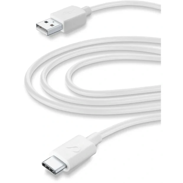 Cellularline USBDATACUSBC3MW cabluri USB 3 m USB 2.0 USB A USB C Alb