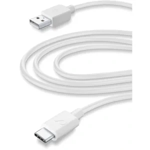 Cellularline USBDATACUSBC3TABW cabluri USB 3 m USB 2.0 USB A USB C Alb