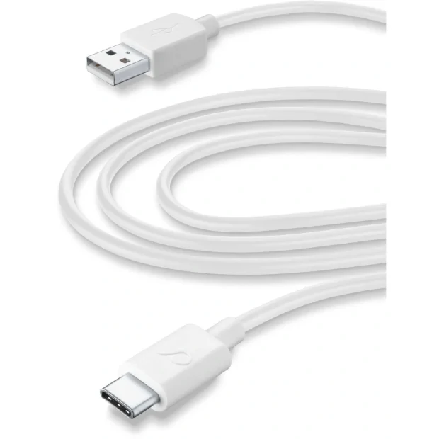 Cellularline USBDATACUSBC3TABW cabluri USB 3 m USB 2.0 USB A USB C Alb