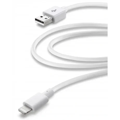 Cellularline USBDATAMFIIPH3MW cablu Lightning 3 m Alb