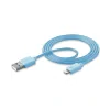 Cellularline USBDATAMFISMARTB cablu Lightning 1 m Albastru